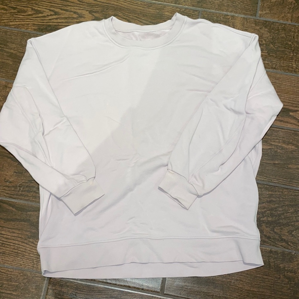 light pink lulu sweatshirt